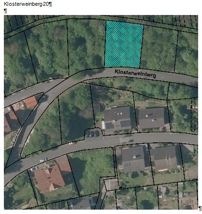 Baugrundstück Klosterweinberg 20